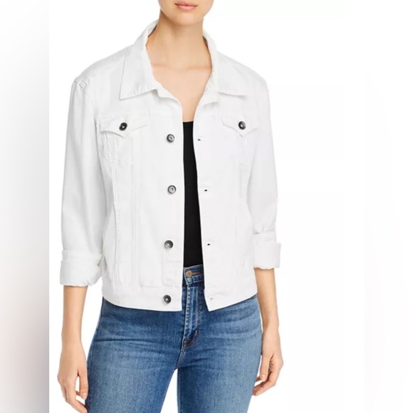 🌹JAG KIARA WHITE DENIM JACKET - Picture 1 of 7